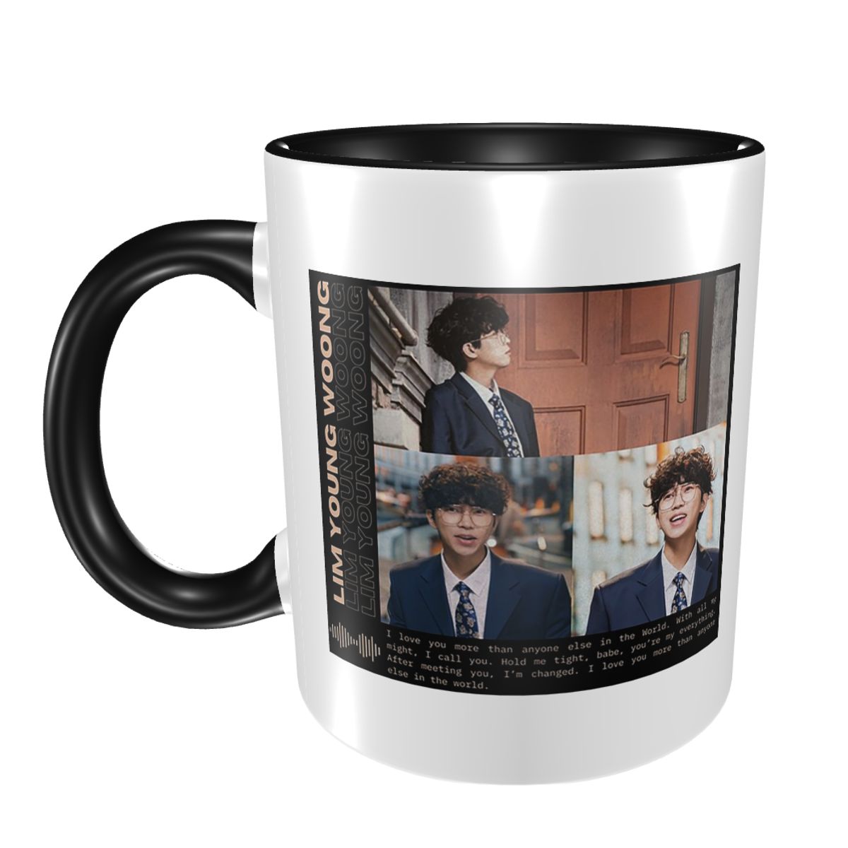 Young Tea Coffee - 림영웅에서 영감을 받은 콜라주 머그 재미있는