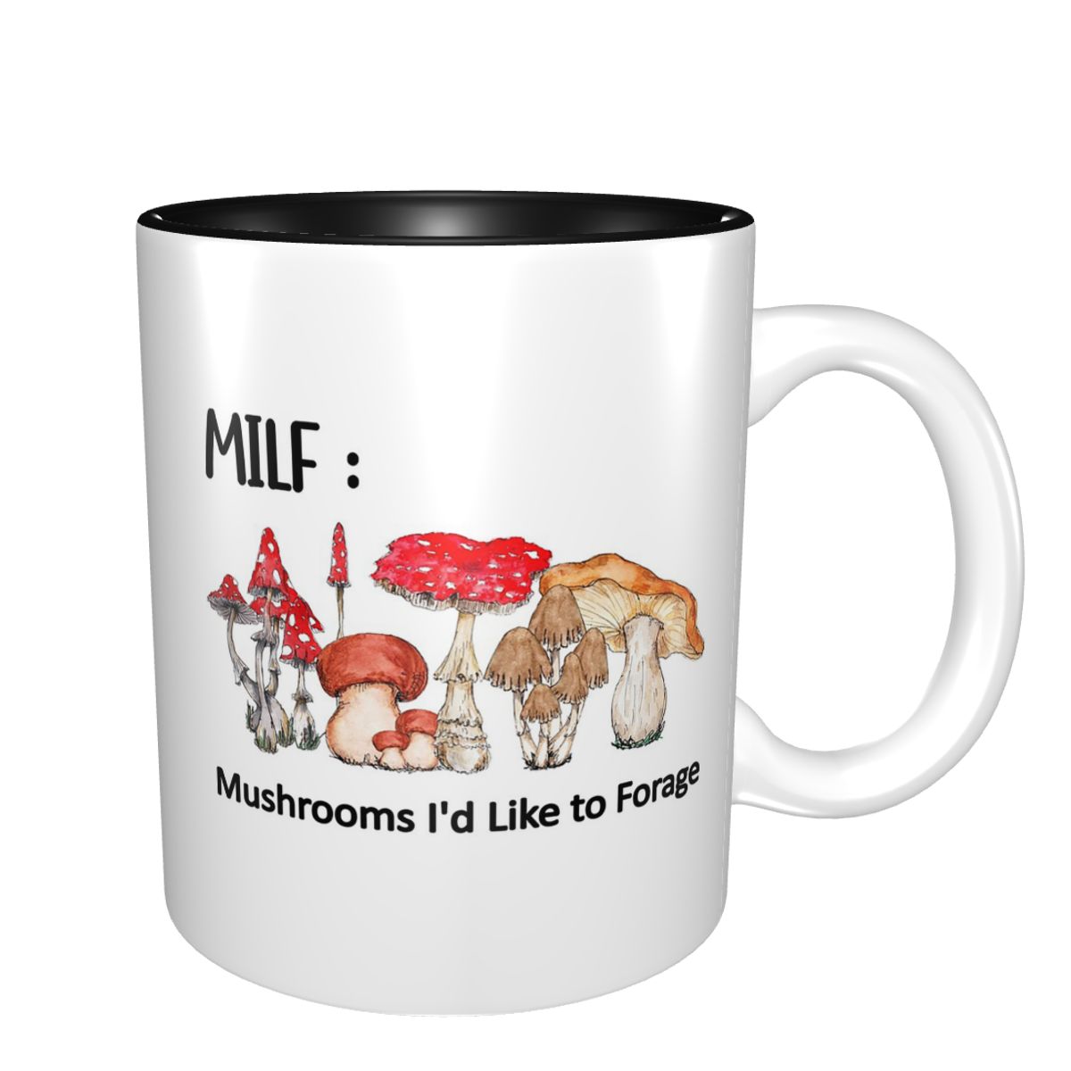 Coffee Tea Like - MILF 버섯 모양 머그컵 재미있는 세라믹