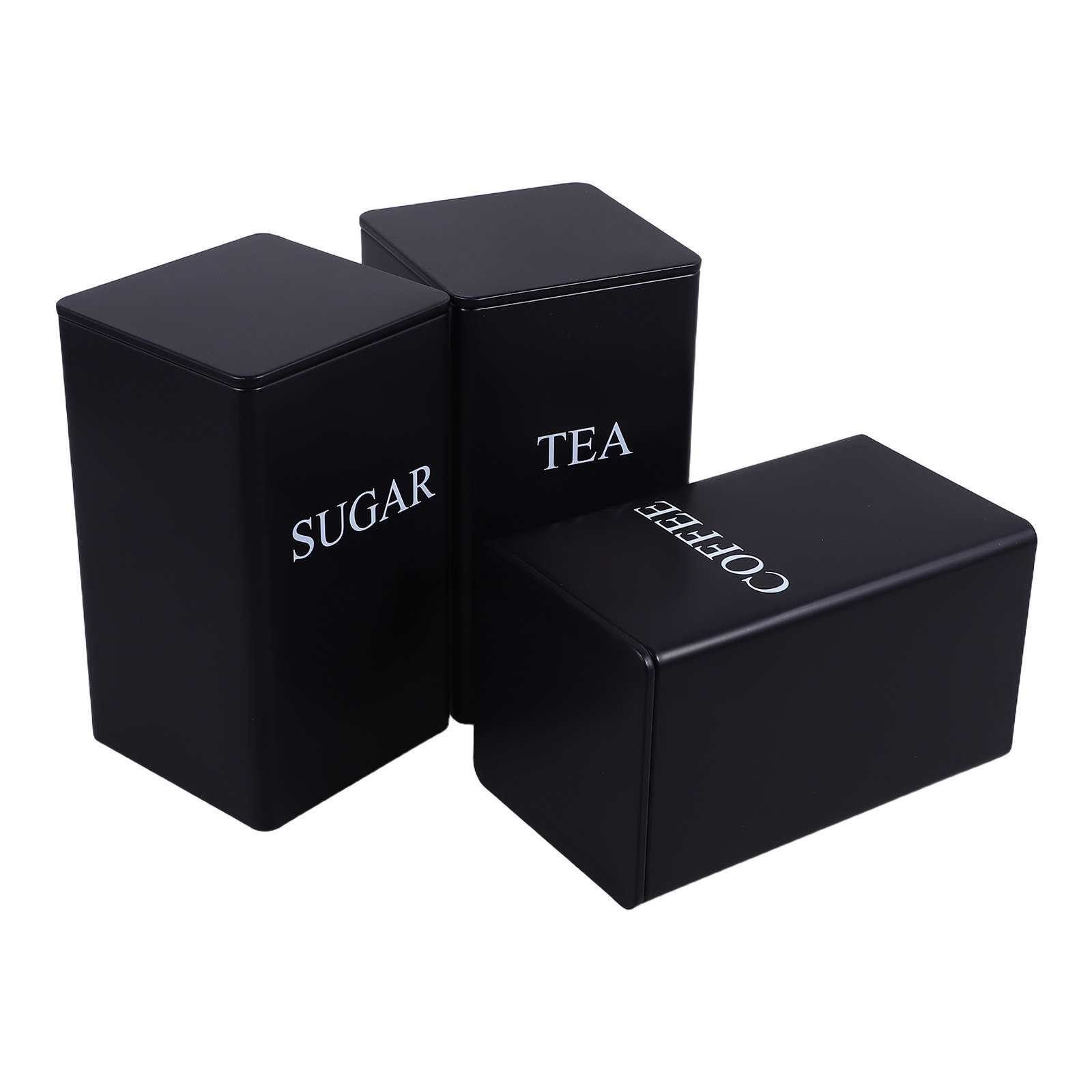 3개입 밀폐형 금속 주방 용기, 사각형 커피/차/설탕  - Coffee Tea Organizer 리뷰 및 가격