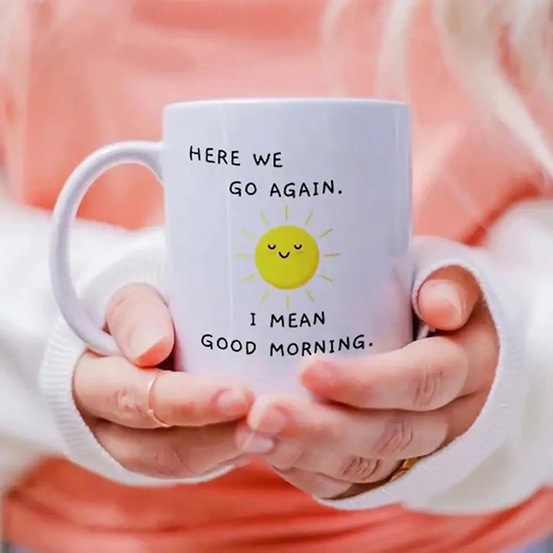 커피 컵 재미있는 냉소적인 재미있는 세라믹 티컵 굿모닝 - Coffee Tea Good Morning 리뷰 및 가격
