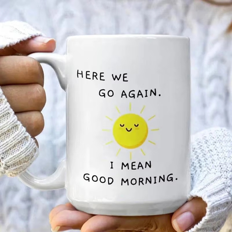 커피 컵 재미있는 냉소적인 재미있는 세라믹 티컵 굿모닝 - Coffee Tea Good Morning 리뷰 및 가격