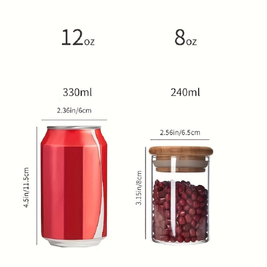 대나무 뚜껑이 달린 밀폐 유리 보관 항아리, 차, 커피 - Coffee Tea Jar Set 리뷰 및 가격