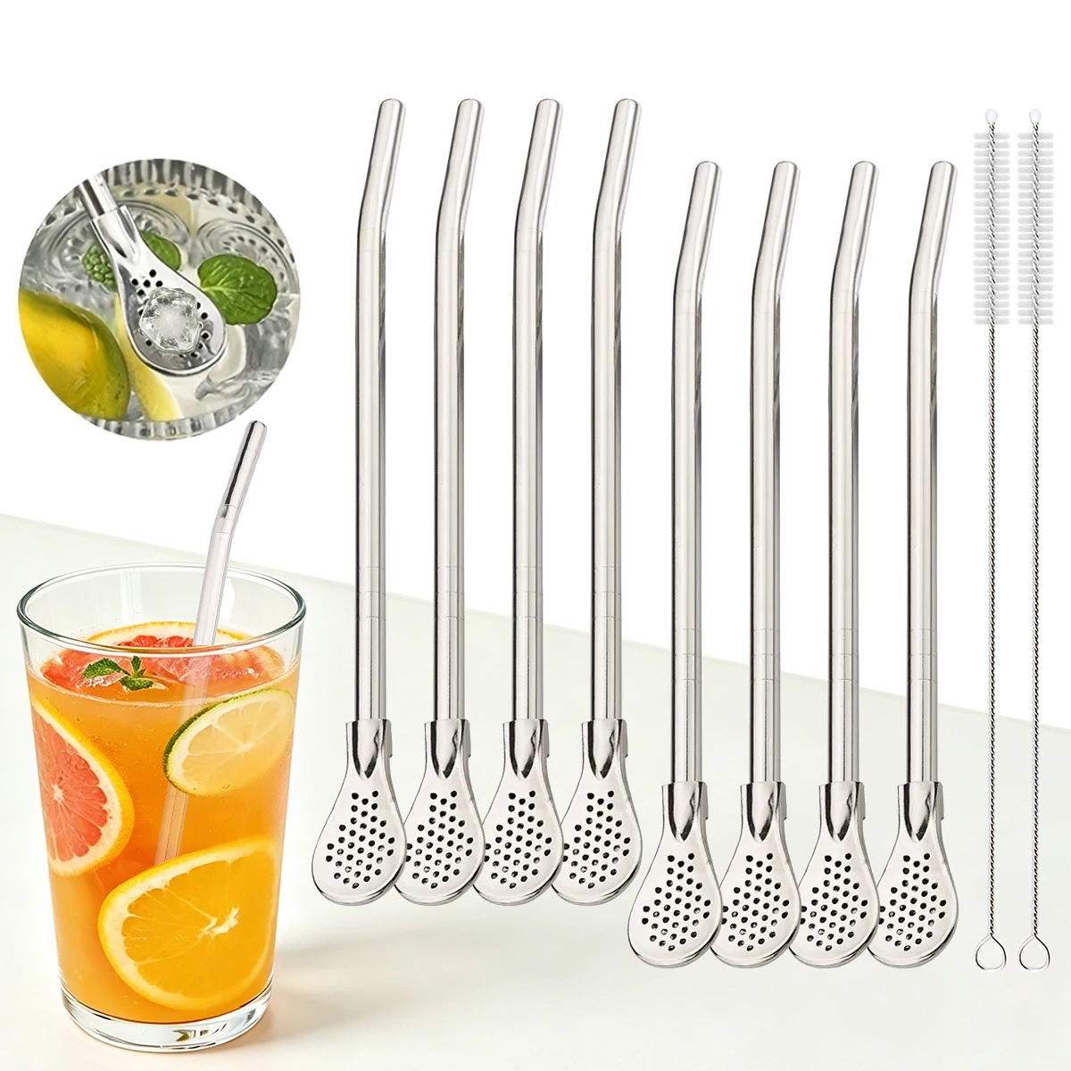 8pcs Filter Tea Straw Spoon Se - Coffee Tea Spoon 리뷰 및 가격
