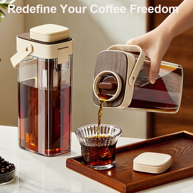 콜드브루 커피 피처, 새지 않는 밀폐형 아이스 커피 메 - Coffee Tea Pots 리뷰 및 가격