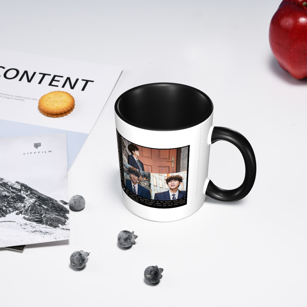 림영웅에서 영감을 받은 콜라주 머그 재미있는 세라믹 커 - Young Tea Coffee 리뷰 및 가격