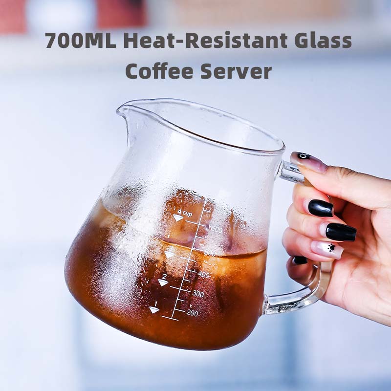신제품 고보로실리케이트 700ml 유리 푸어 오버 커피 - Coffee Tea Pots 리뷰 및 가격