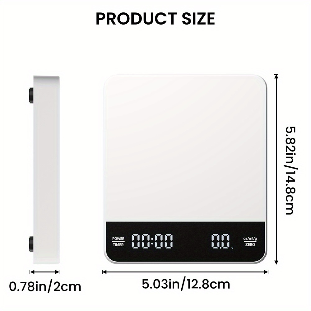 타이머 기능이 있는 Fodwet 커피 저울, 0.1g  - Coffee Bean Scale 리뷰 및 가격