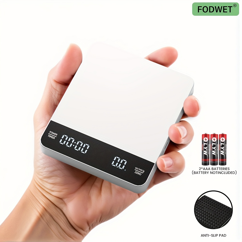 타이머 기능이 있는 Fodwet 커피 저울, 0.1g  - Coffee Bean Scale 리뷰 및 가격