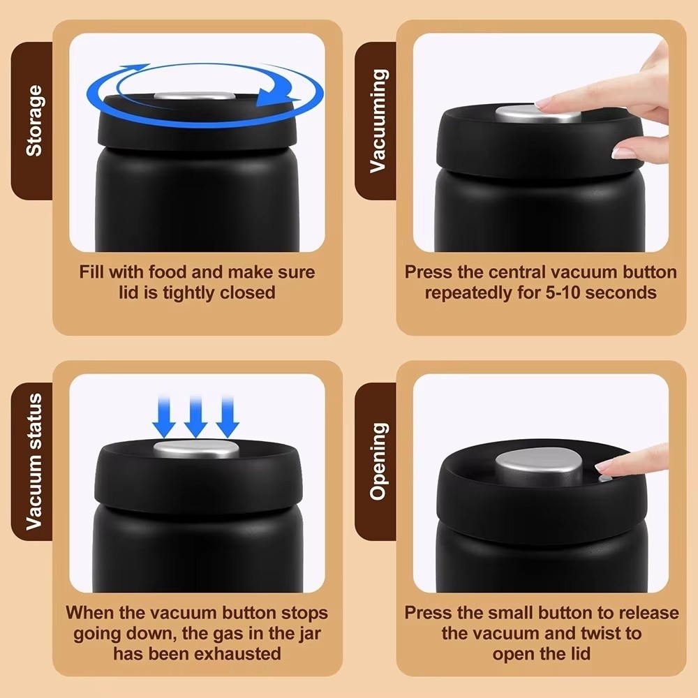스테인리스 스틸 커피 원두 진공 밀폐 용기 400 80 - Coffee Tea Jar Set 리뷰 및 가격