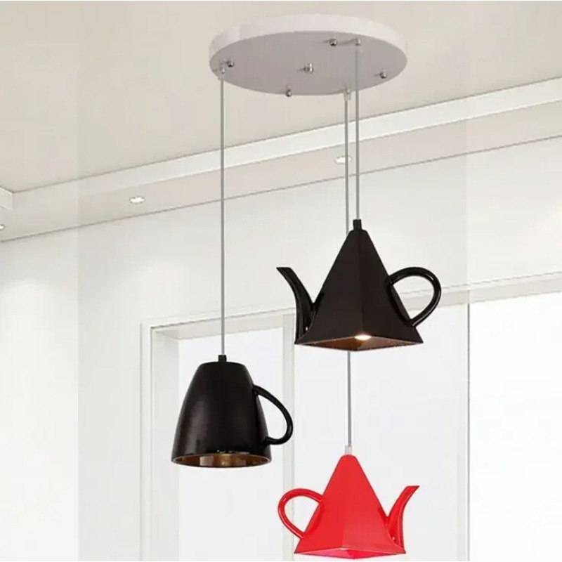 싱글 헤드 모던 레진 티팟 펜던트 조명 티컵 바/커피  - Switching Coffee To Tea 리뷰 및 가격