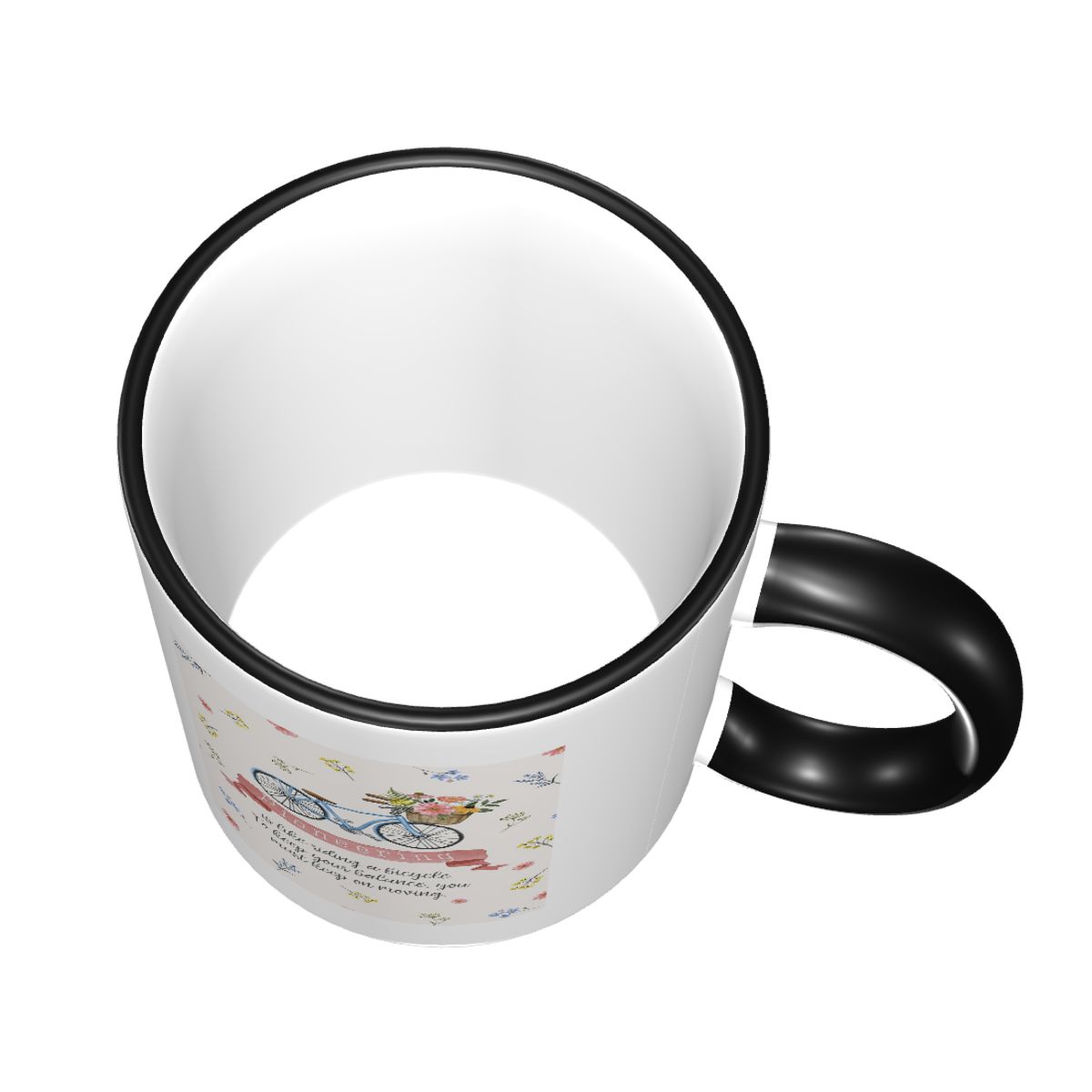 선구자는 자전거를 타는 것과 같다(꽃무늬) 머그컵 재미 - Coffee Tea Like 리뷰 및 가격