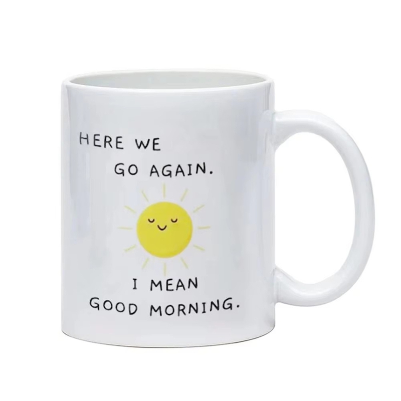 재미있는 냉소적 세라믹 차 커피 컵, 굿모닝 머그잔,  - Coffee Tea Good Morning 리뷰 및 가격